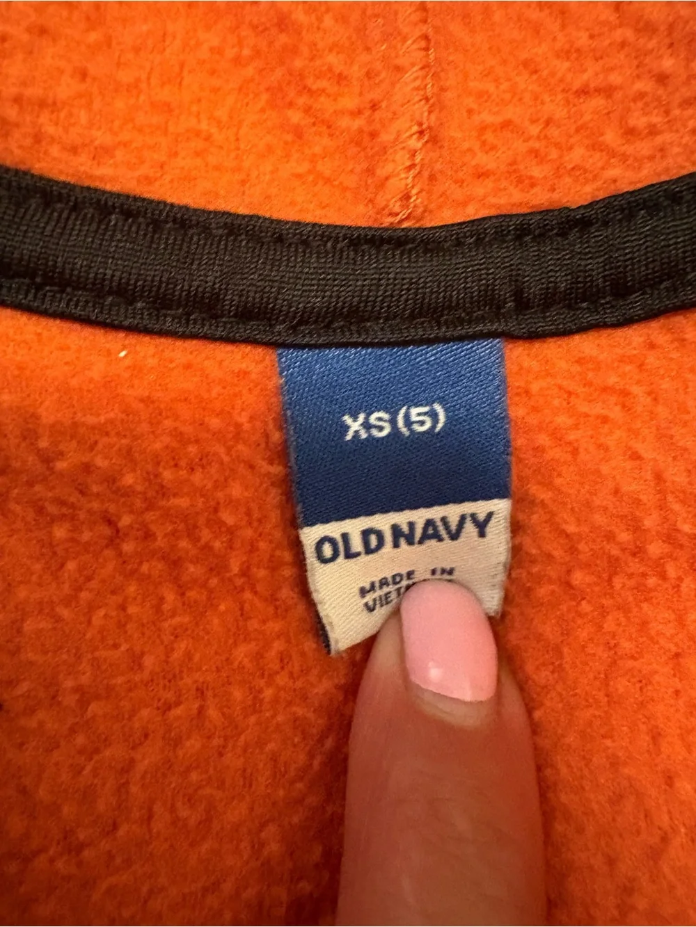 Old Navy Orange Kids Fleece Hoodie Sweatshirt